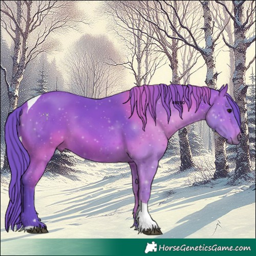 Horse Color:Watercolor Bay Tobiano 