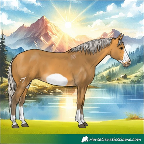 Horse Color:Silver Buckskin Frame 