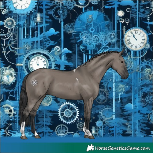 Horse Color:Grullo Tobiano 