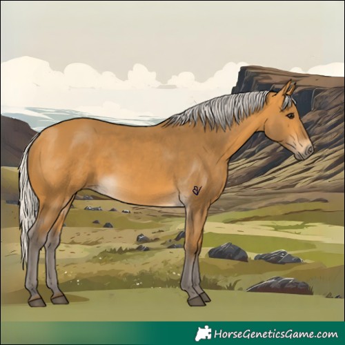 Horse Color:Silver Buckskin 