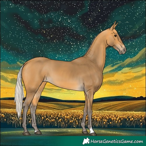 Horse Color:Silver Buckskin 