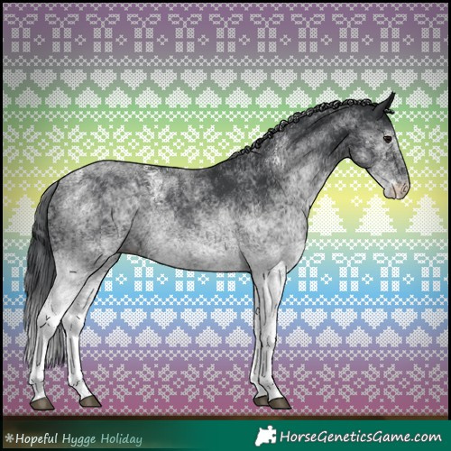 Horse Color:White Spotted Black 