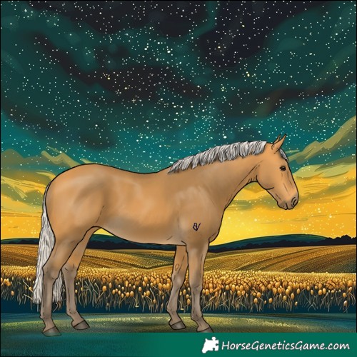 Horse Color:Silver Buckskin 