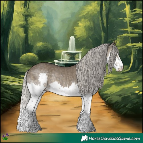 Horse Color:Silver Smoky Grullo Sabino Splash Rabicano 