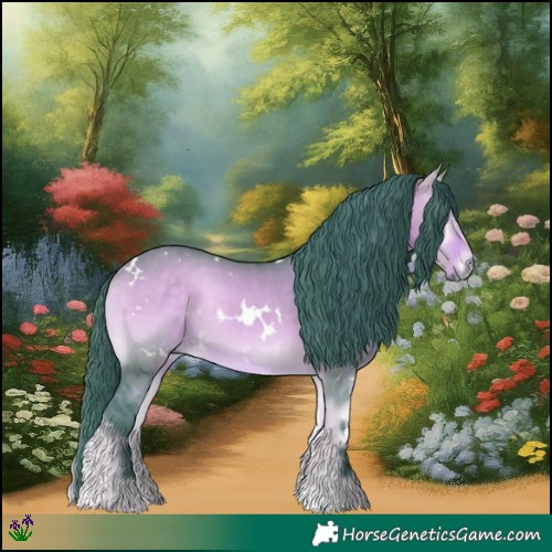 Horse Color:Watercolor White Spotted Buckskin Onyx 