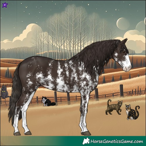 Horse Color:Liver Chestnut Sabino