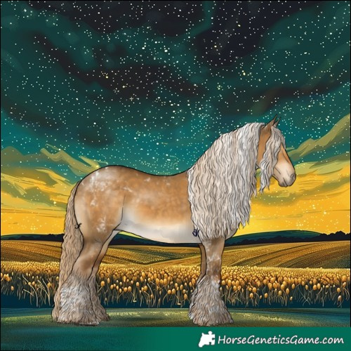 Horse Color:Chocolate Palomino Dun Tobiano 