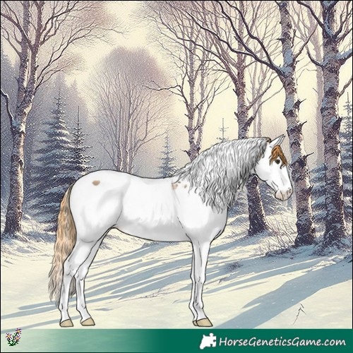 Horse Color:Chestnut Ice Splash Tobiano 