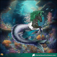 Horse Color:Watercolor White Spotted Midnight Brown Ice Tobiano