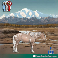 Horse Color:White Spotted Silver Black Pearl Mushroom Tobiano Appaloosa