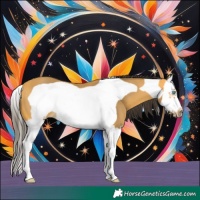 Horse Color:Buckskin Splash Frame
