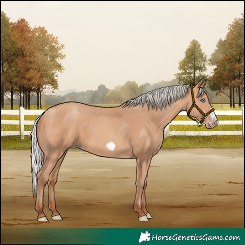 Horse Color:Silver Amber Champagne Frame 