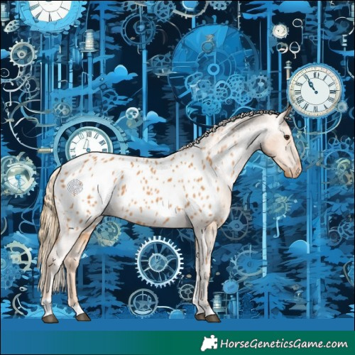 Horse Color:Chestnut Tobiano Near Leopard 