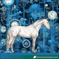 Horse Color:Chestnut Tobiano Near Leopard 