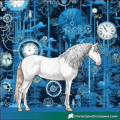 Horse Color:Gold Champagne Roan Near Leopard