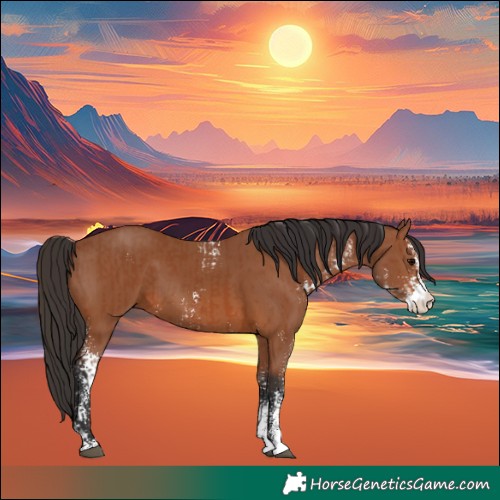 Horse Color:Bay Sabino  and Bay Sabino 
