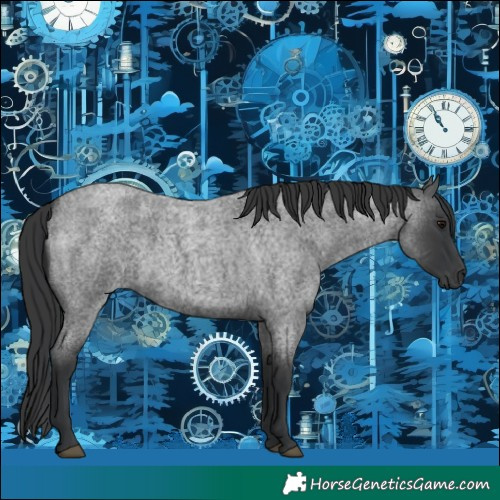 Horse Color:Blue Roan 