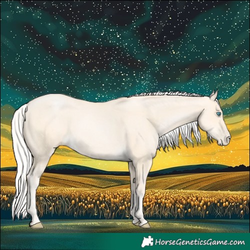 Horse Color:Silver Buckskin Pearl 