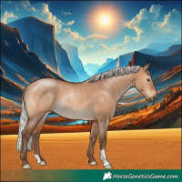 Horse Color:Silver Brown Dun Rabicano 