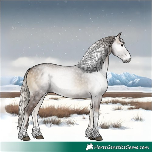 Horse Color:Gray Silver Smoky Blue Onyx Sabino Tobiano 