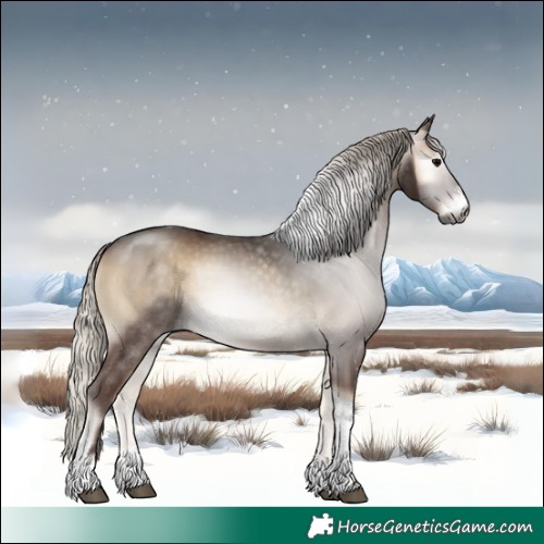 Horse Color:Gray Silver Smoky Blue Onyx Sabino Tobiano 
