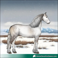 Horse Color:Gray Silver Smoky Blue Onyx Sabino Tobiano 