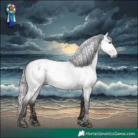 Horse Color:Gray Silver Blue Ice Roan Tobiano 