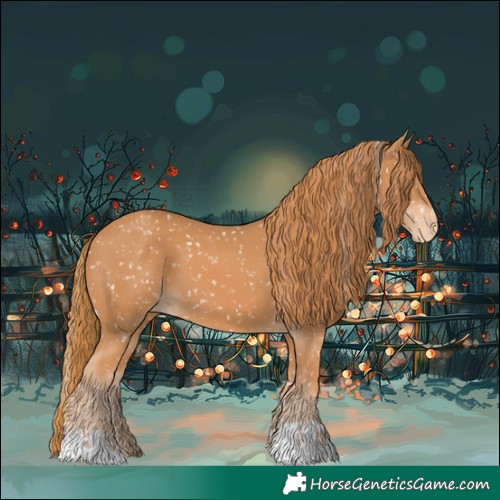 Horse Color:Chestnut Snowflake Varnish  and Chestnut Snowflake Varnish 