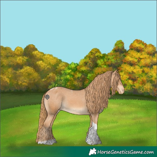 Horse Color:Chestnut Tobiano Varnish 