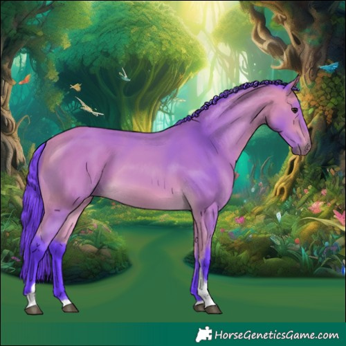 Horse Color:Watercolor Buckskin Tobiano 