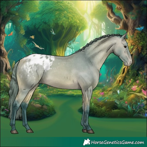 Horse Color:Watercolor Buckskin Appaloosa 