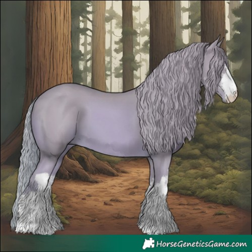 Horse Color:Watercolor White Spotted Chestnut 
