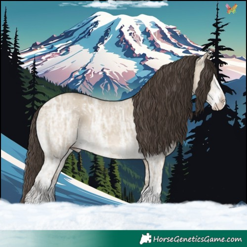 Horse Color:Classic Cream Champagne Ice Dun Sabino 