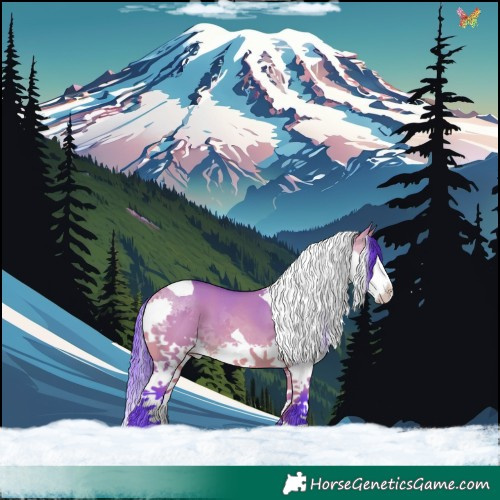 Horse Color:Watercolor Bay Dun Splash Tobiano 