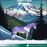 Horse Color:Watercolor Brown Dun Splash Tobiano 