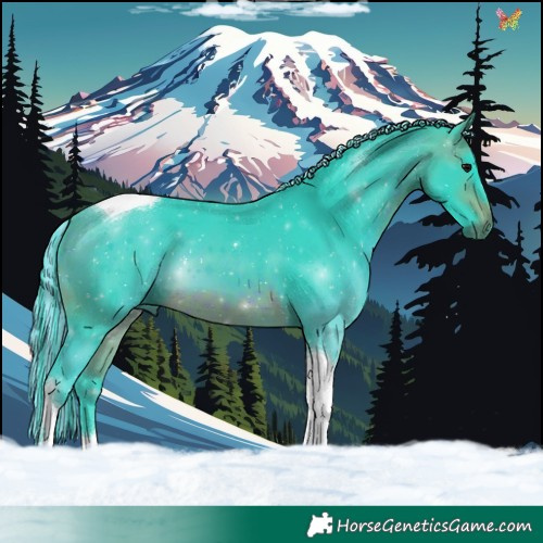 Horse Color:Painted Watercolor Brown Tobiano 