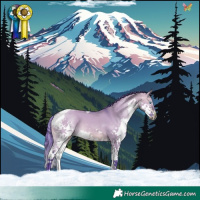 Horse Color:Watercolor Bay Dun Splash Tobiano and Watercolor Bay Dun Splash Tobiano