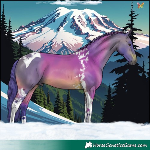 Horse Color:Watercolor Brown Tobiano 