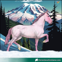 Horse Color:Watercolor Bay Roan 