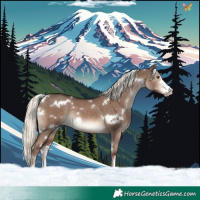 Horse Color:White Spotted Liver Red Dun Mushroom Sabino Rabicano 