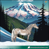 Horse Color:White Spotted Liver Red Dun Mushroom Rabicano 