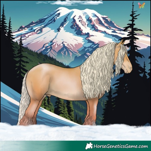 Horse Color:Silver Amber Champagne Pearl 