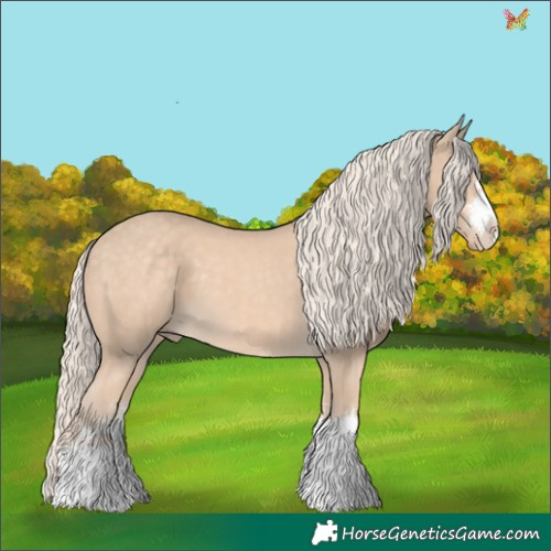 Horse Color:Cremello 