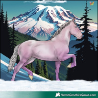 Horse Color:Silver Amber Champagne Pearl Dun 