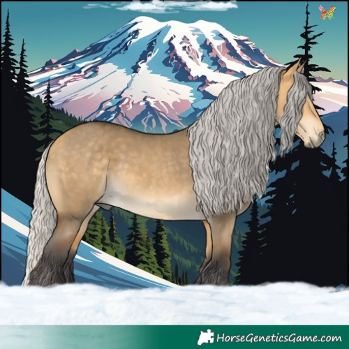 Horse Color:Silver Buckskin Dun 