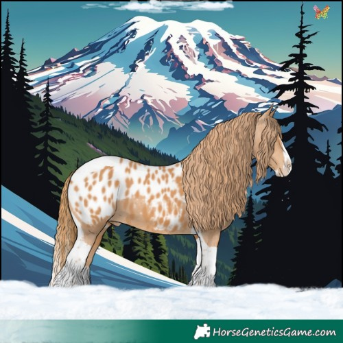 Horse Color:Chestnut Splash Tobiano Near Leopard 