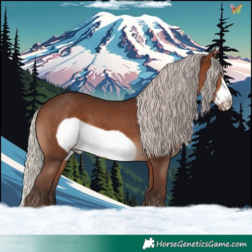 Horse Color:Silver Brown Frame 
