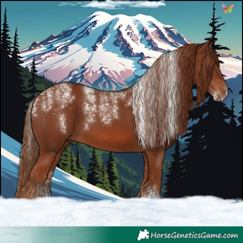 Horse Color:Powder White Chestnut 