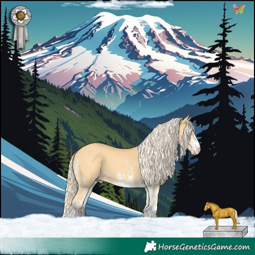 Horse Color:White Spotted Gold Cream Champagne 