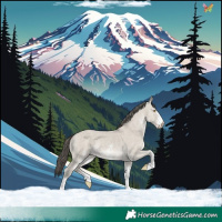 Horse Color:White Spotted Classic Cream Champagne Dun Rabicano